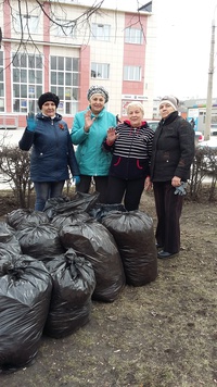 Серебряные волонтеры за чистоту в городе