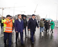 В Кемерове отрыли движение по новому Театральному мосту через реку Искитимка