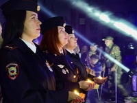 Беловские полицейские приняли участие в акции «Свеча Памяти»