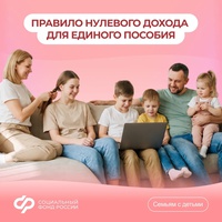 Как работает правило нулевого дохода при назначении единого пособия