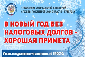 В Новый год без налоговых долгов!