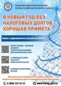В новый год – без налоговых долгов!