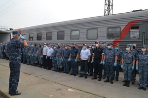 Сводный отряд кузбасской полиции вернулся из служебной командировки