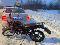 Сотрудники Госавтоинспекции города Белово отстранили от управления мопедиста с признаками опьянения