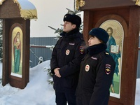 Кузбасские полицейские обеспечивают общественный порядок во время празднования Крещения Господня