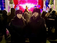 Беловские полицейские обеспечили охрану общественного порядка на Рождество