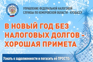 В новый год – без налоговых долгов!