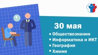 30 МАЯ ВЫПУСКНИКИ 9-Х КЛАССОВ ПИШУТ ОГЭ ПО ОБЩЕСТВОЗНАНИЮ, ХИМИИ, ГЕОГРАФИИ, ИНФОРМАТИКЕ И ИКТ