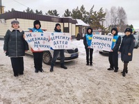 Сотрудники Беловской Госавтоинспекции и педагоги школы №12 совместно с отрядом ЮИД провели акцию «Берегите дете