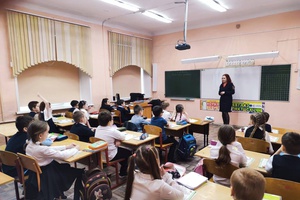Сотрудники Госавтоинспекции посетили школу города Белово