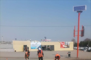 В Белове наносят дорожную разметку